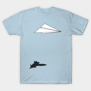 Paper Airplane Shadow T-Shirt